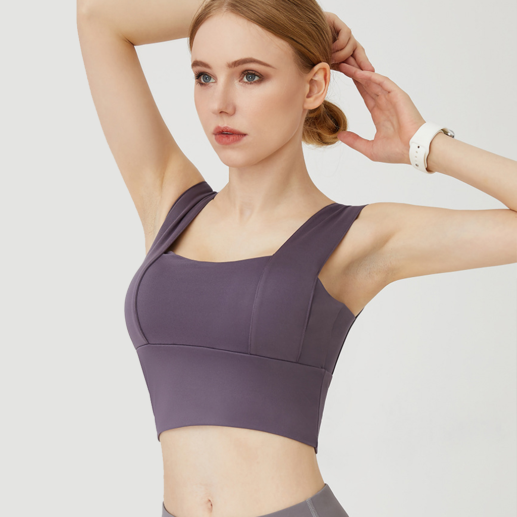Wide Shoulder Yoga Bra
