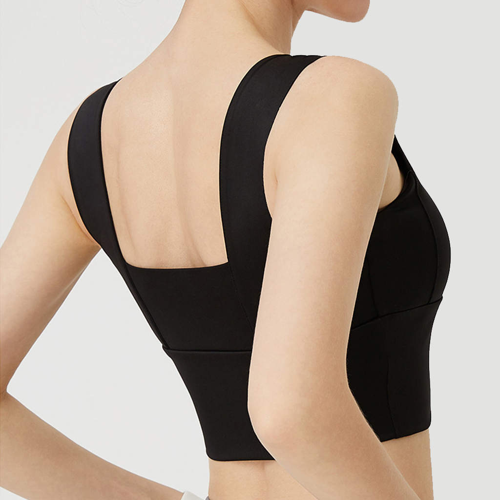 Wide Shoulder Yoga Bra