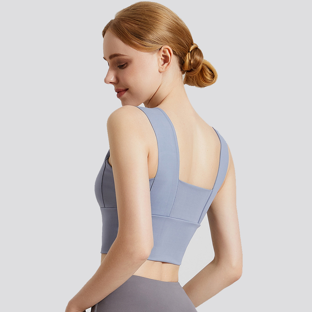 Wide Shoulder Yoga Bra