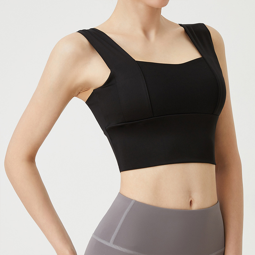 Wide Shoulder Yoga Bra