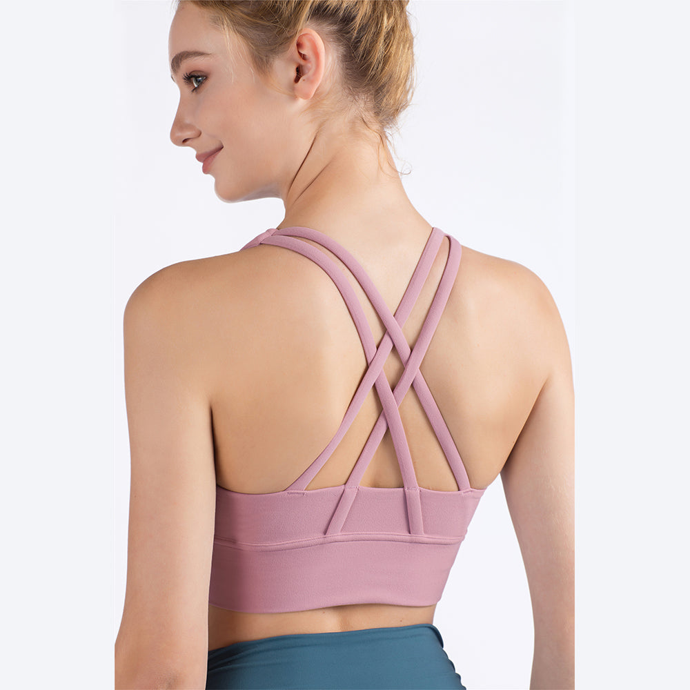 Cross Back Yoga Bra