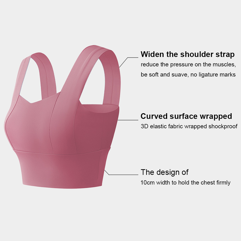 Wide Shoulder Yoga Bra