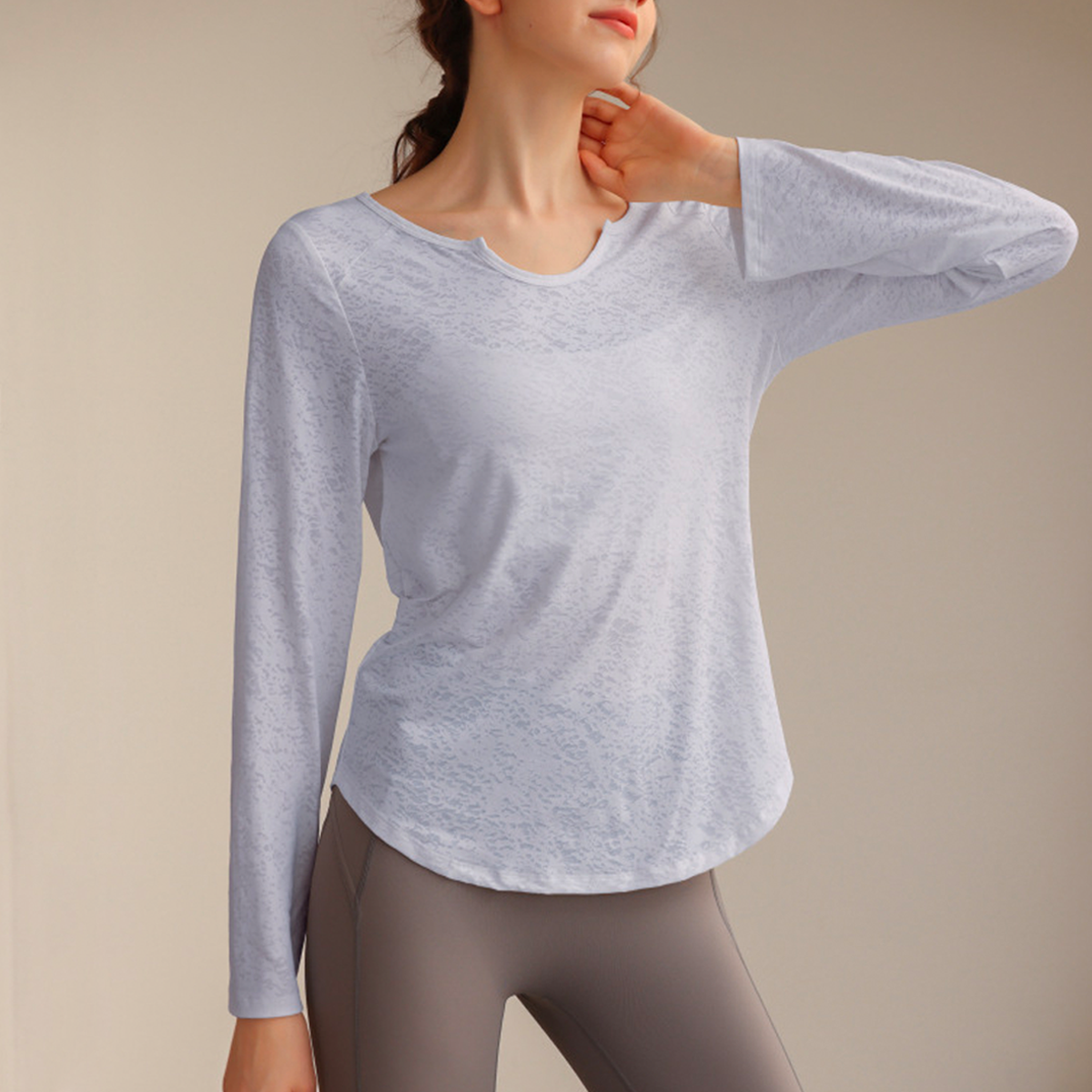 Jacquard Yoga Pullover