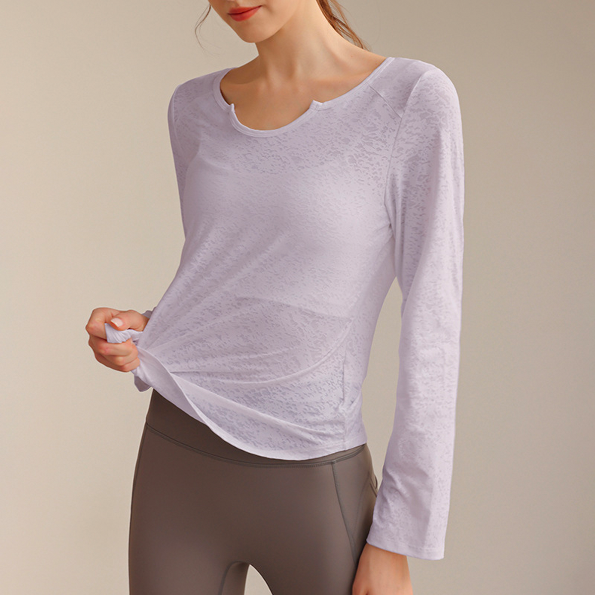 Jacquard Yoga Pullover