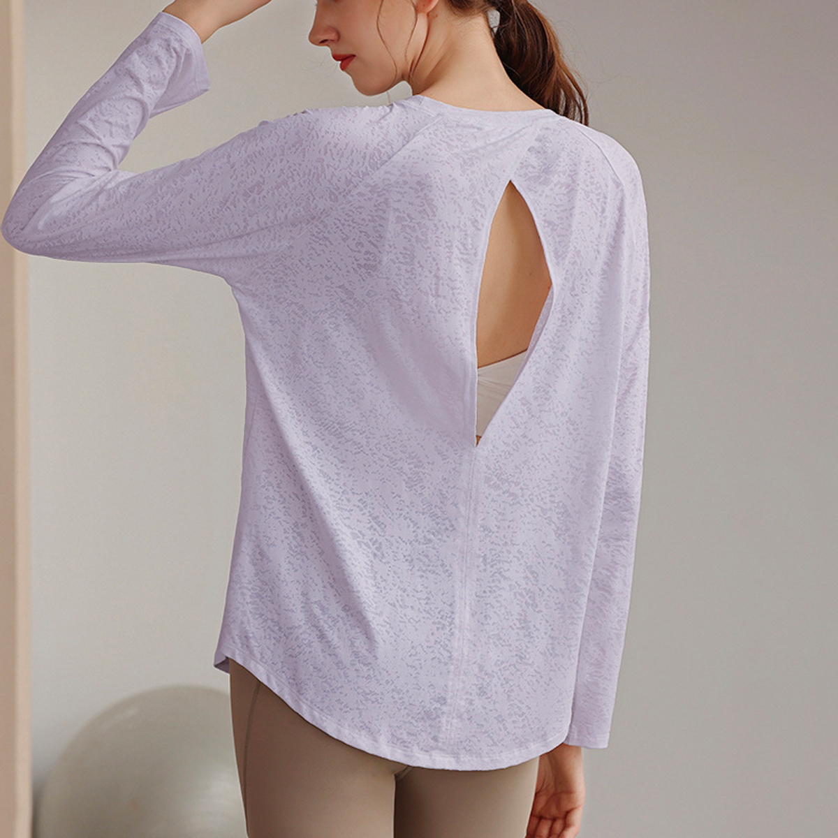 Jacquard Yoga Pullover