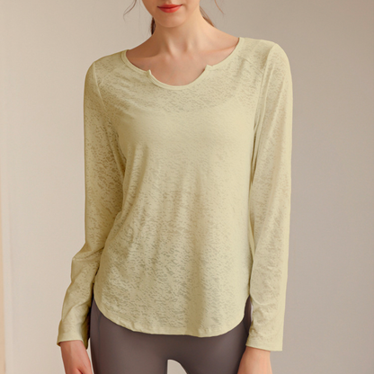 Jacquard Yoga Pullover