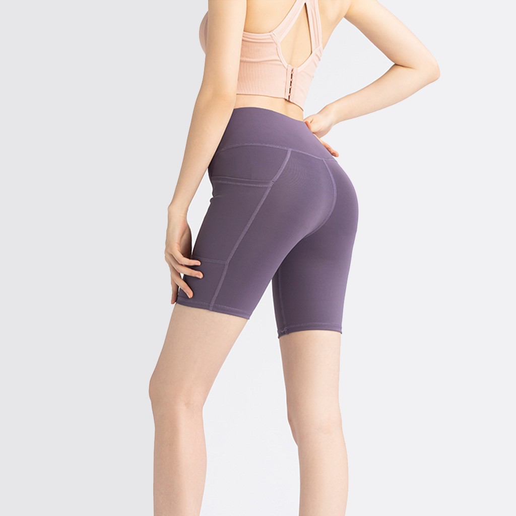 Yoga Shorts with Side Pocket