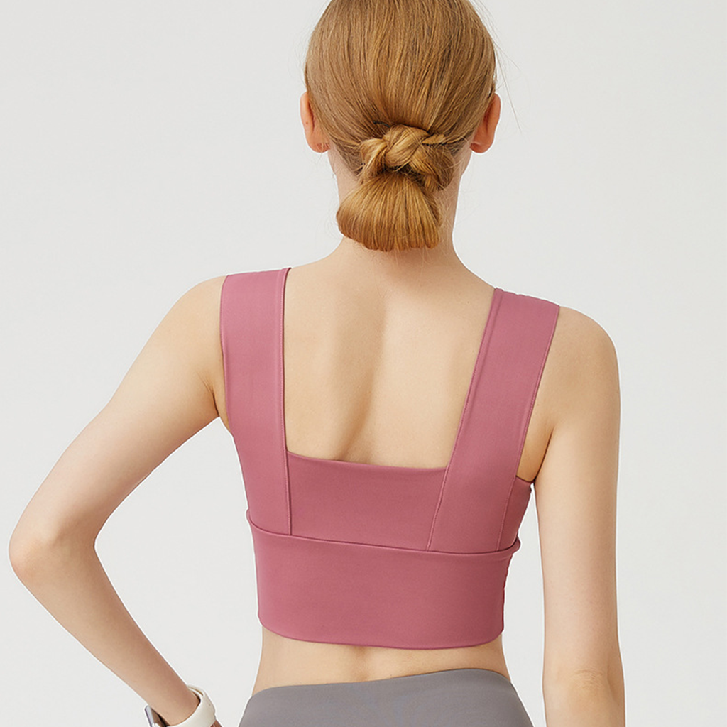 Wide Shoulder Yoga Bra