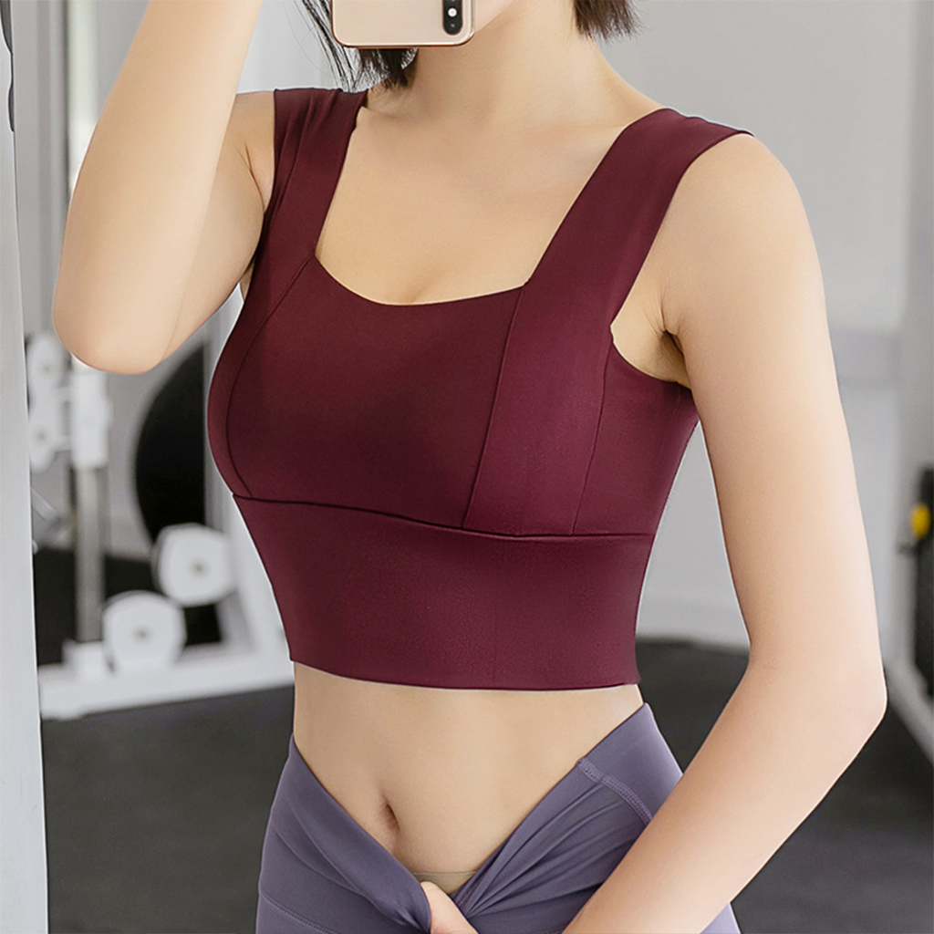 Wide Shoulder Yoga Bra