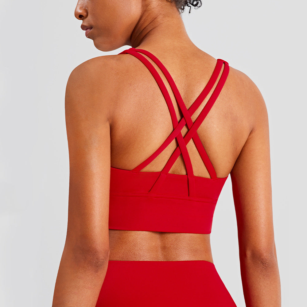 Cross Back Yoga Bra