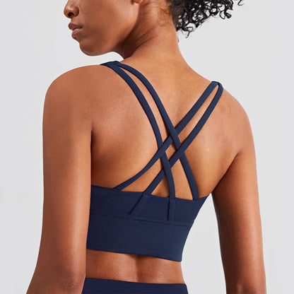 Cross Back Yoga Bra