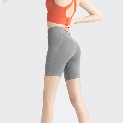 Yoga Shorts with Side Pocket