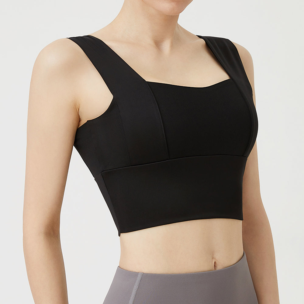 Wide Shoulder Yoga Bra