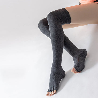 Half Toe Yoga Overknee Stocking