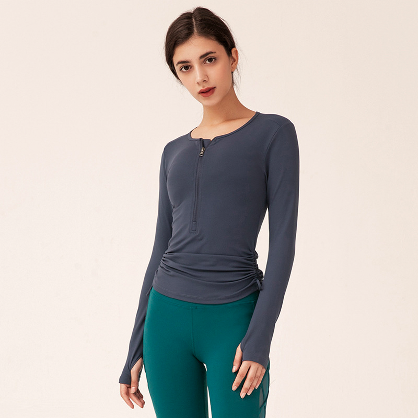 Drawstring Yoga Top