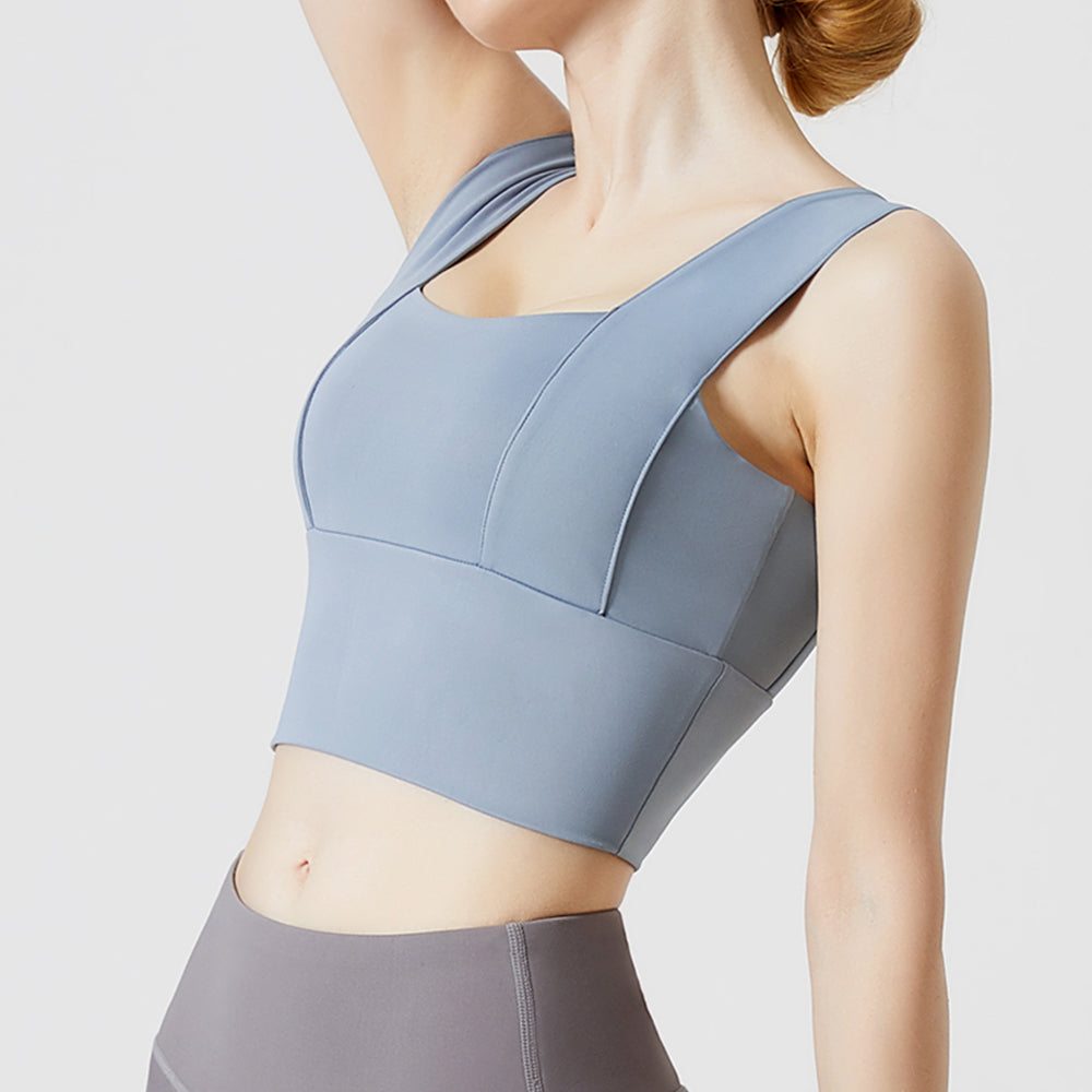 Wide Shoulder Yoga Bra