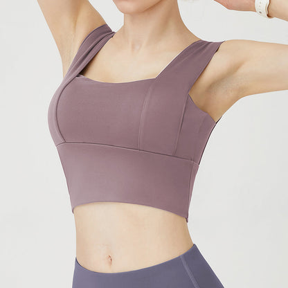 Wide Shoulder Yoga Bra