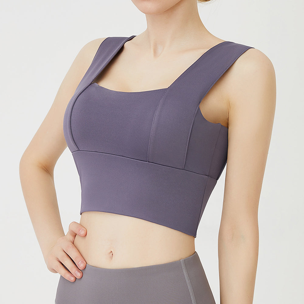Wide Shoulder Yoga Bra