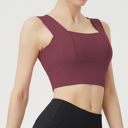 Wide Shoulder Yoga Bra